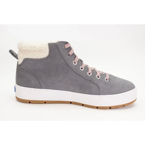 Keds Shoes Womens 8.5 Tahoe Blue Gray Suede High Top Casual Sneakers Ankle Boots - Picture 3 of 11